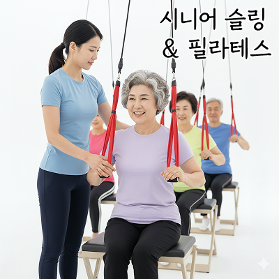 시니어 슬링&필라테스-월,수,금 오전 10시(월10회)